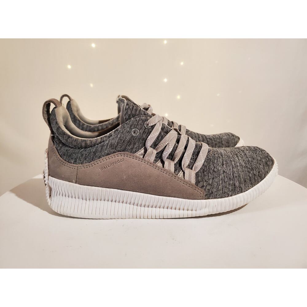 Sorel Out N About Plus Waterproof Stretch Lace Up Sneaker Womens Size 7.5 Gray - Picture 4 of 10
